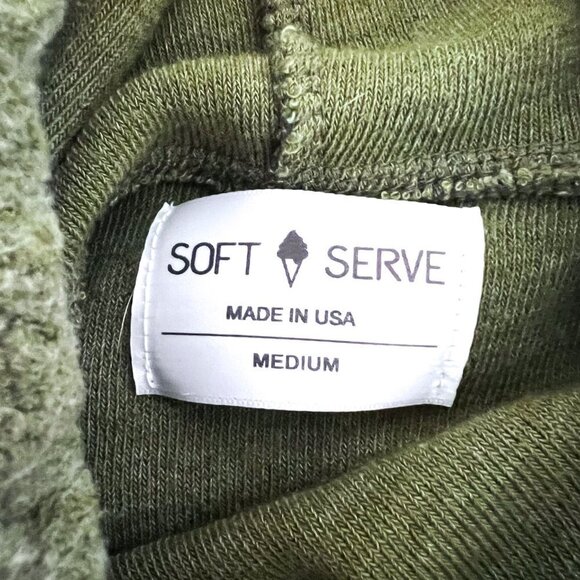 Soft Serve Green Hoodie Sweatshirt Size medium - Picture 6 of 9